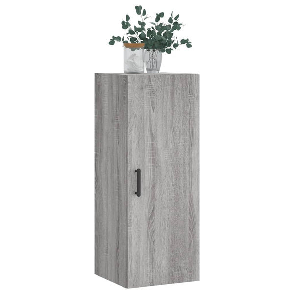 Grauer Wandschrank Zahei 34,5x34x90cm (Sonoma)