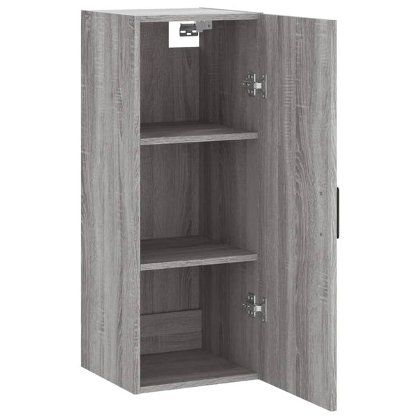 Grauer Wandschrank Zahei 34,5x34x90cm (Sonoma)