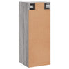 Grauer Wandschrank Zahei 34,5x34x90cm (Sonoma)