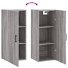 Grauer Wandschrank Zahei 34,5x34x90cm (Sonoma)