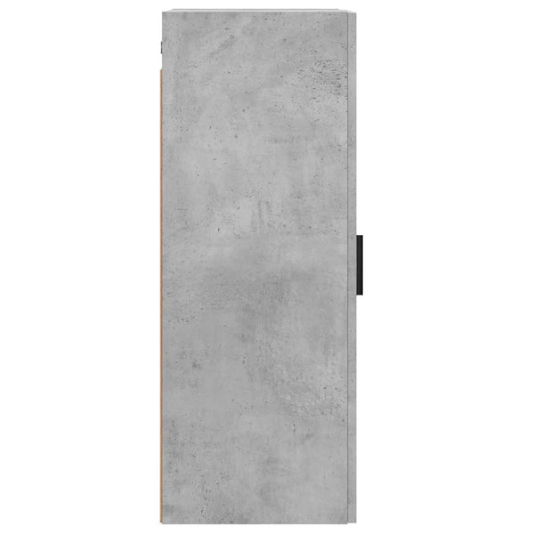 Betongrauer wandmontierter Schrank Amiya 34,5x34x90cm