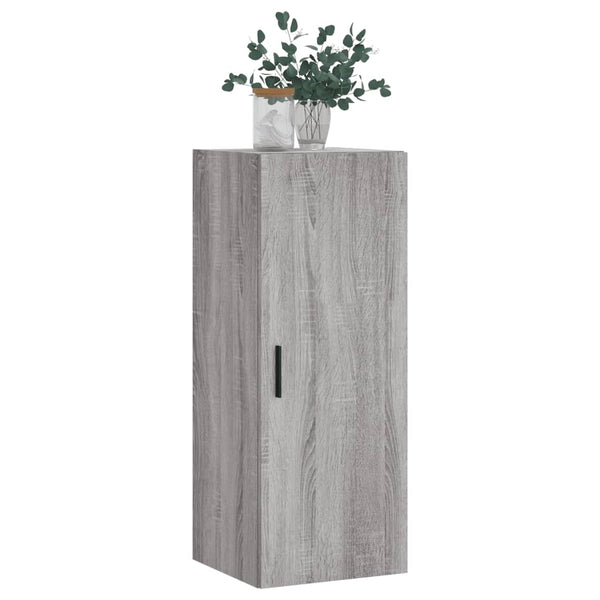 Grauer wandmontierter Schrank Amiya 34,5x34x90cm (Sonoma)