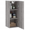 Grauer wandmontierter Schrank Amiya 34,5x34x90cm (Sonoma)