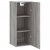 Grauer wandmontierter Schrank Amiya 34,5x34x90cm (Sonoma)