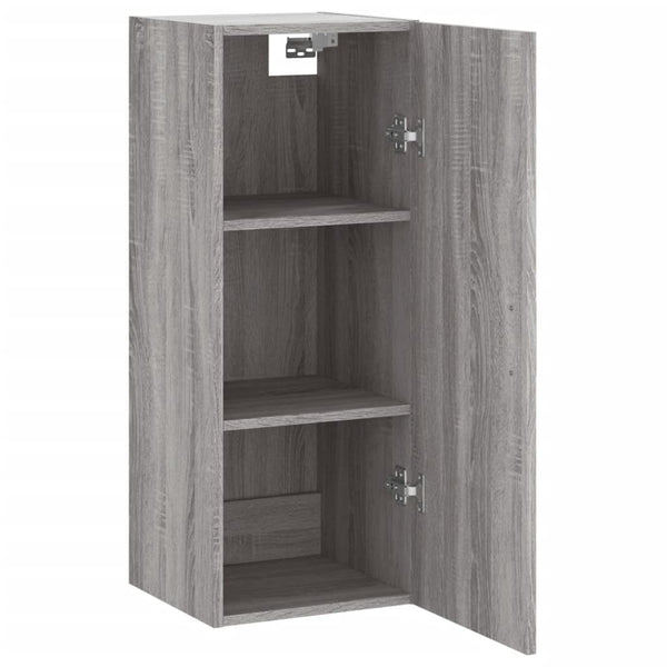 Grauer wandmontierter Schrank Amiya 34,5x34x90cm (Sonoma)