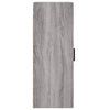 Grauer wandmontierter Schrank Amiya 34,5x34x90cm (Sonoma)