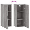 Grauer wandmontierter Schrank Amiya 34,5x34x90cm (Sonoma)
