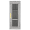 Grauer, wandmontierter Schrank Jeanne 34,5x34x90cm (Sonoma)