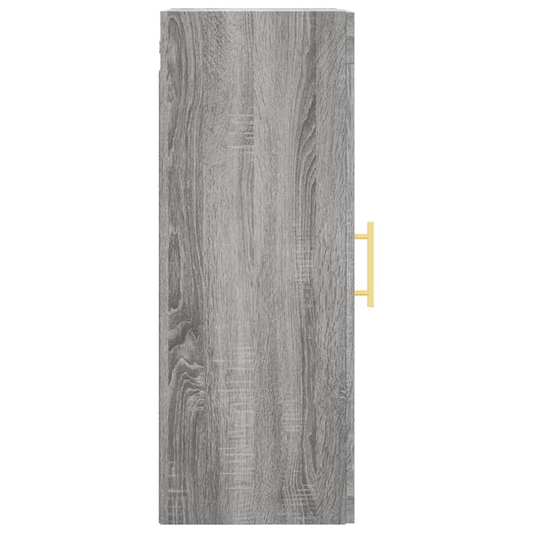 Grauer, wandmontierter Schrank Jeanne 34,5x34x90cm (Sonoma)