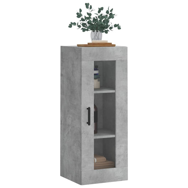 Wandhängeschrank Limonica 34,5x34x90cm in Betongrau