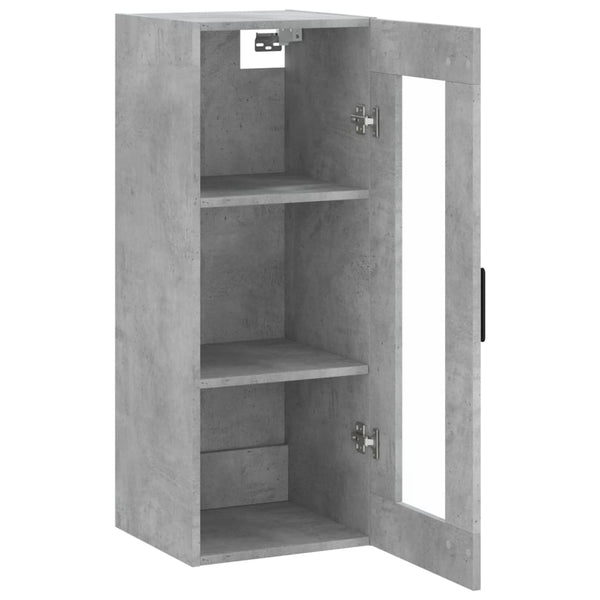 Wandhängeschrank Limonica 34,5x34x90cm in Betongrau