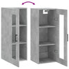 Wandhängeschrank Limonica 34,5x34x90cm in Betongrau