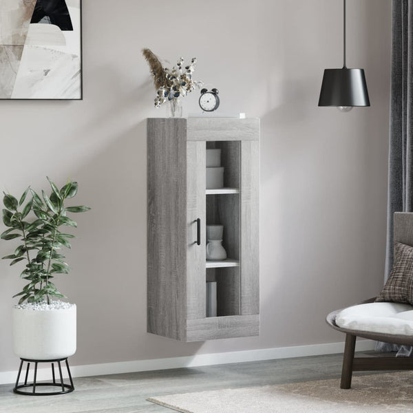 Grauer Wandschrank Limonica 34,5x34x90cm (Sonoma)