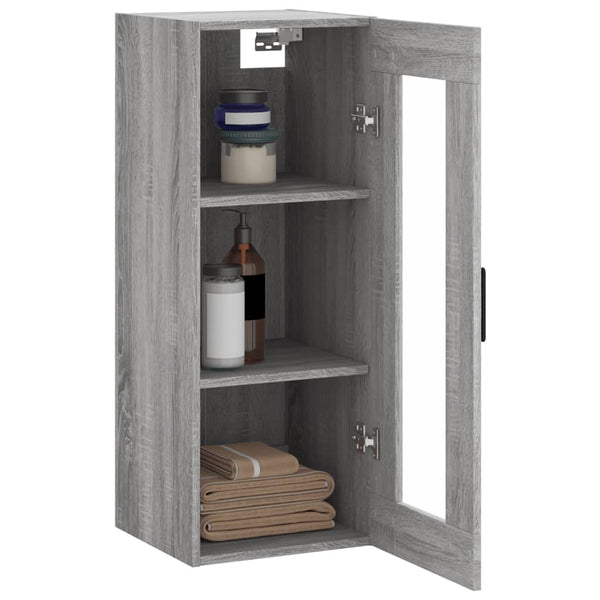 Grauer Wandschrank Limonica 34,5x34x90cm (Sonoma)