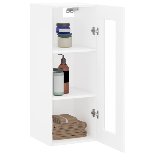 Weißer Wandschrank Golumbina 34,5x34x90cm