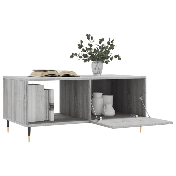 Grauer Soptea Couchtisch 90x50x40cm (Holz)