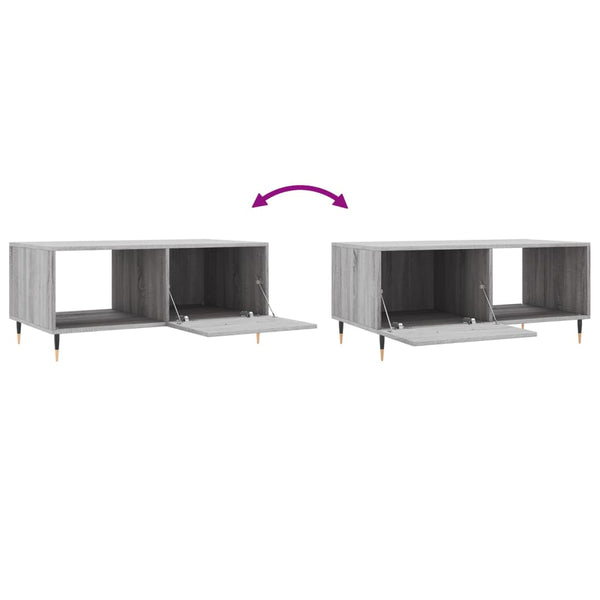 Grauer Soptea Couchtisch 90x50x40cm (Holz)