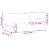 Schwarzer Couchtisch Debretin 90x50x40cm (Holz)
