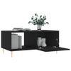 Schwarzer Couchtisch Debretin 90x50x40cm (Holz)