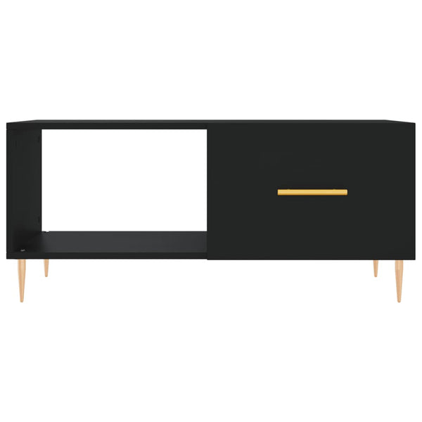 Schwarzer Couchtisch Debretin 90x50x40cm (Holz)