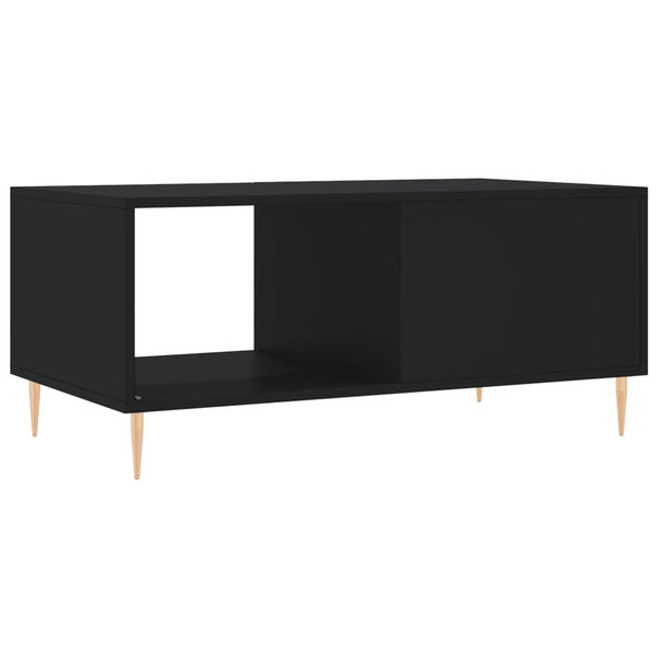 Schwarzer Couchtisch Debretin 90x50x40cm (Holz)