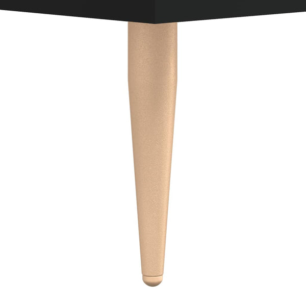 Schwarzer Couchtisch Debretin 90x50x40cm (Holz)
