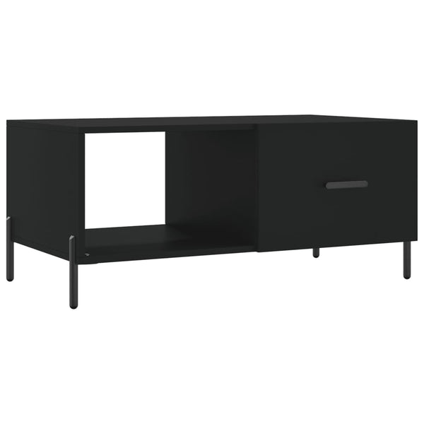 Schwarzer Couchtisch Dorinuta 90x50x40cm (Holz)
