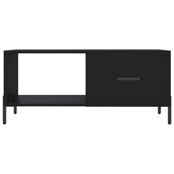 Schwarzer Couchtisch Dorinuta 90x50x40cm (Holz)