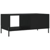 Schwarzer Couchtisch Dorinuta 90x50x40cm (Holz)