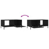 Schwarzer Couchtisch Dorinuta 90x50x40cm (Holz)