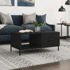 Schwarzer Couchtisch Dorinuta 90x50x40cm (Holz)