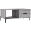 Grauer Couchtisch Dorinuta 90x50x40cm (Holz)
