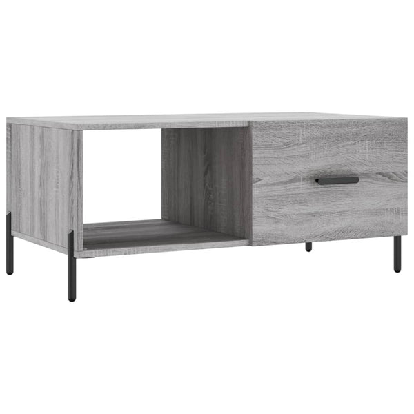 Grauer Couchtisch Dorinuta 90x50x40cm (Holz)