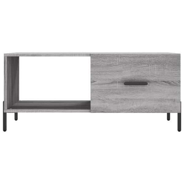Grauer Couchtisch Dorinuta 90x50x40cm (Holz)