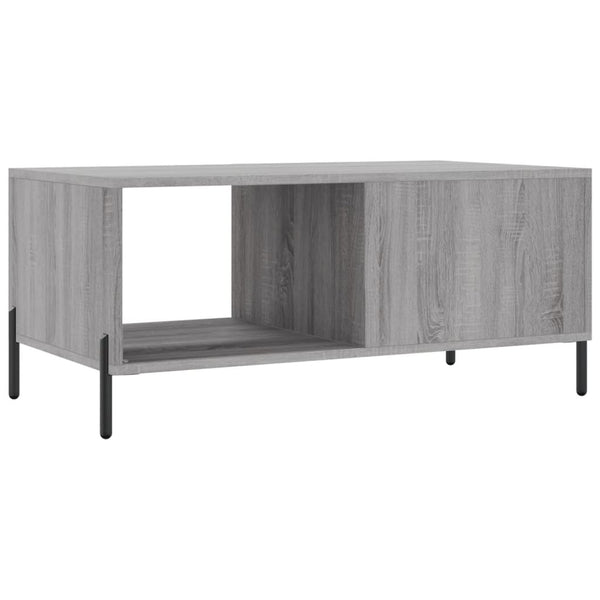 Grauer Couchtisch Dorinuta 90x50x40cm (Holz)