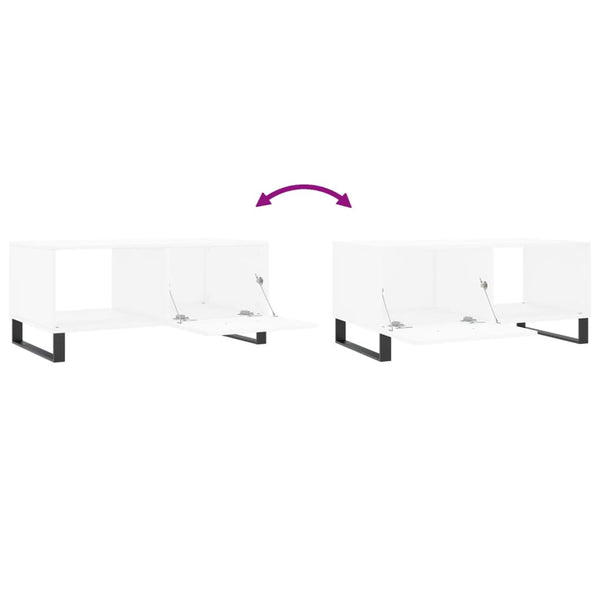 Couchtisch Luz, weiß, 90x50x40cm (Holz)