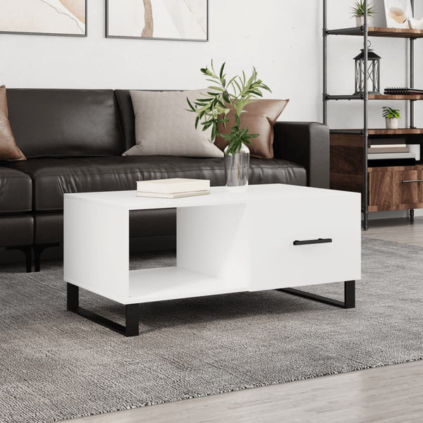 Couchtisch Luz, weiß, 90x50x40cm (Holz)