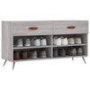 Graue Schuhbank Chelsy 102x35x55cm (Holz)