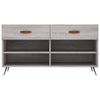 Graue Schuhbank Chelsy 102x35x55cm (Holz)