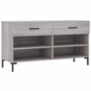Graue Schuhbank Espinosa 102x35x55cm (Holz)