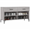Graue Schuhbank Espinosa 102x35x55cm (Holz)