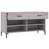 Graue Schuhbank Espinosa 102x35x55cm (Holz)