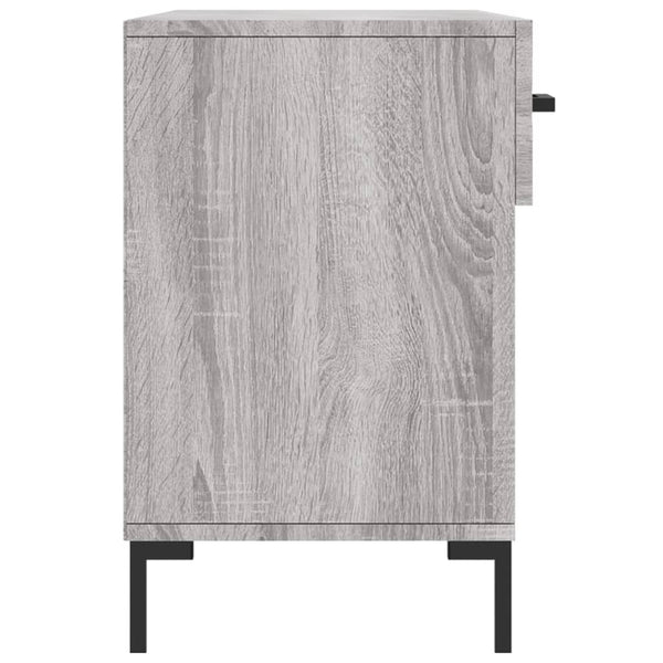 Graue Schuhbank Espinosa 102x35x55cm (Holz)