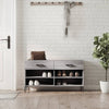 Graue Schuhbank Espinosa 102x35x55cm (Holz)