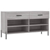 Graue Schuhbank Frasinel 102x35x55cm (Holz)
