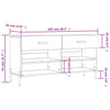 Graue Schuhbank Frasinel 102x35x55cm (Holz)