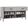 Graue Schuhbank Frasinel 102x35x55cm (Holz)