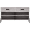 Graue Schuhbank Frasinel 102x35x55cm (Holz)