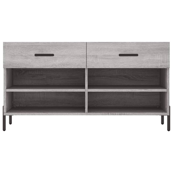Graue Schuhbank Frasinel 102x35x55cm (Holz)
