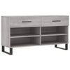 Graue Schuhbank Gehan 102x35x55cm (Holz)